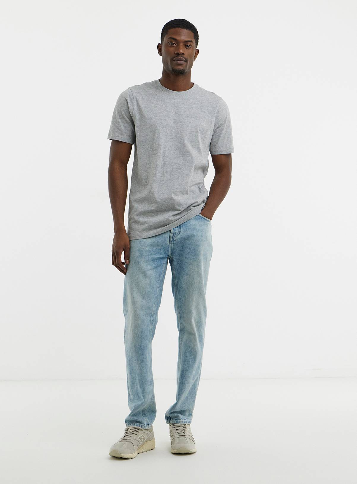 JACAMO 5 Pack Crew Neck T-Shirt Long Multi XL - Image 2
